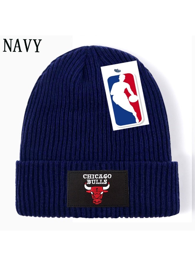NBA Chicago Bulls Navy Knit Beanie