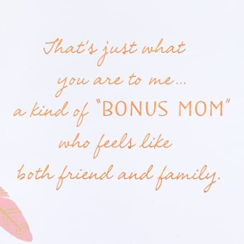 Hallmark Card for Grandma, Aunt, Friend, Mother in Law, Step Mom (Bonus Mom, Like a Mom) for Birthday, Thinking of You, Congrats, or Any Occasion - Image 3