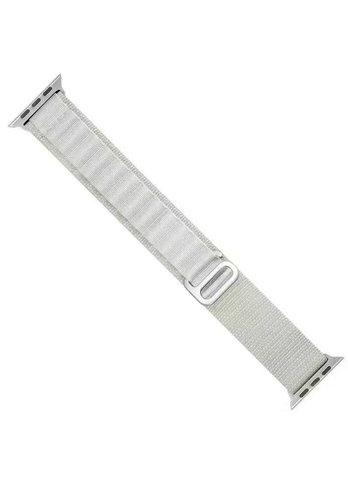 IAF - Alpine Loop Sport Nylon Watch Band Strap for Apple Watch Ultra 49mm/45mm/44mm/42mm Alpine Loop Starlight - Image 1