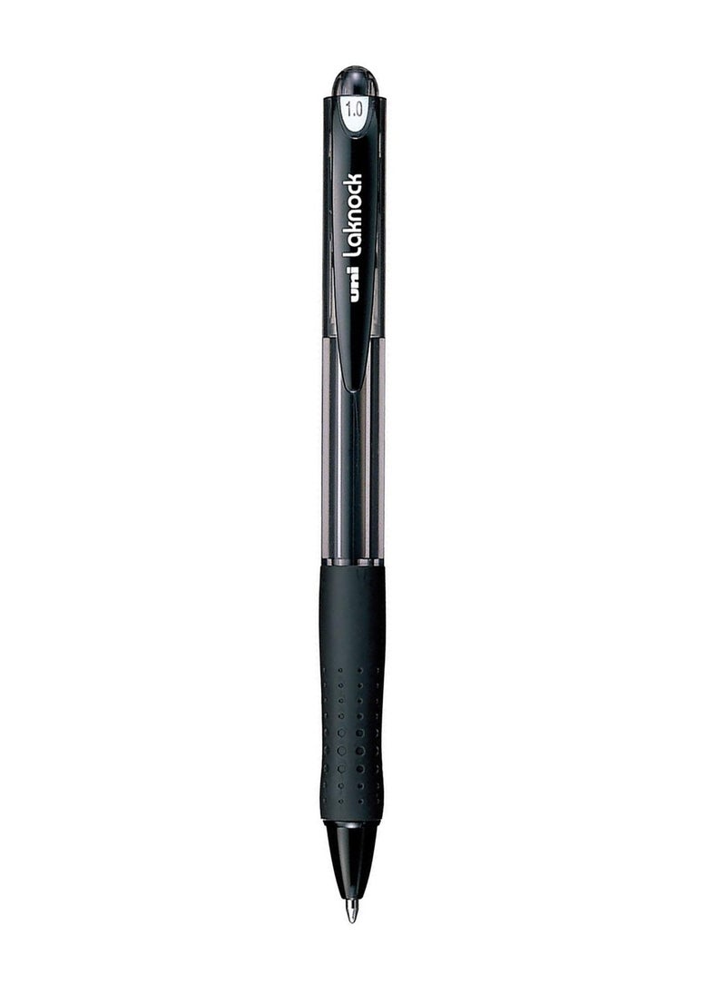 Uniball 1-Piece laknock Ballpoint Pen 1.0mm Tip Black Ink  - Image 1