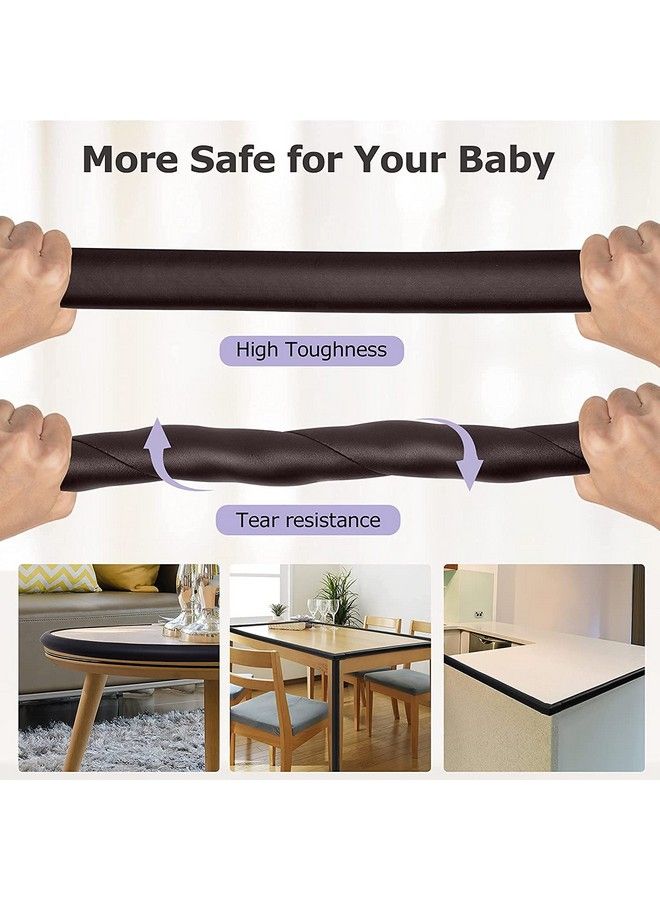 Leeonz Baby Proofing Edge Protector Soft Rubber Foam Table Bumper Guard 3M Taped Corners 6 Ft Edge Coffee Brown Heavy Duty - Image 4