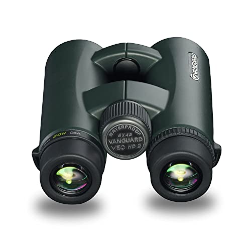 Vanguard VEO HD2 8X42 Binocular (8420) I Composite Carbon Fibre Material, Hoya (ED) Glasses, Waterproof and Fog Proof I Neck Strap I Soft Bag, Black - Image 1