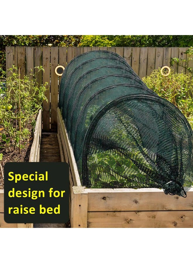 warmfarm 2 in 1 Portable Greenhouse Protection from Sun Heat,Garden Tunnel Shade Net Cover with Quick-Release Technology,Row Covers for Vegetables Plant Cover from Sun (Pack 2) - Image 4