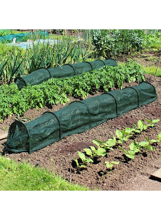 warmfarm 2 in 1 Portable Greenhouse Protection from Sun Heat,Garden Tunnel Shade Net Cover with Quick-Release Technology,Row Covers for Vegetables Plant Cover from Sun (Pack 2) - Image 2