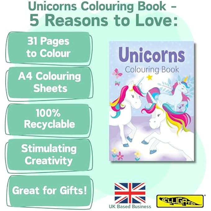 BOOKS UNICORNS COLOURING BOOK - Image 2