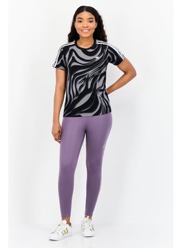 adidas Originals Women Sportswear Fit Short Sleeve Outdoor T-Shirt, Multicolor  - Image 2