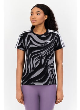 adidas Originals Women Sportswear Fit Short Sleeve Outdoor T-Shirt, Multicolor  - Image 1