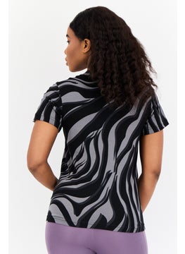 adidas Originals Women Sportswear Fit Short Sleeve Outdoor T-Shirt, Multicolor  - Image 4