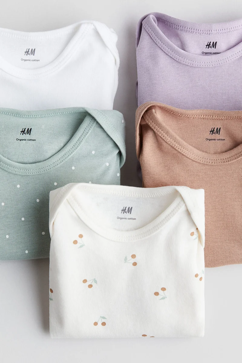 اتش اند ام 5-Pack Cotton Bodysuits