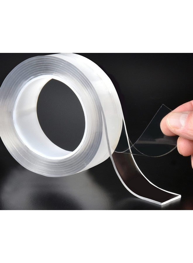 Gaffer Power Space Tape | Strong Double Sided Tape Heavy Duty | Nano Double Sided Adhesive Clear Tape | Double Sided Tape For Crafts | Two Sided Tape For Walls Removable | Carpet Tape Double Sided | 16 Ft - Image 1