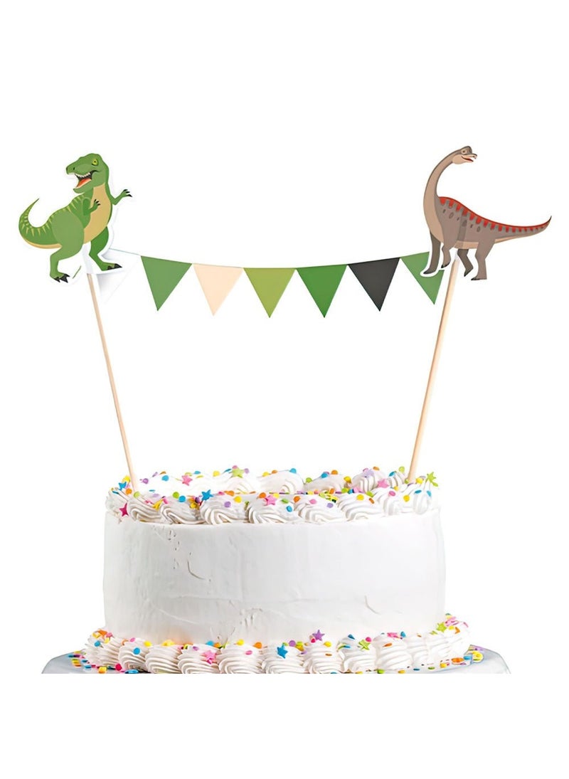 Dinosaur Garland Cake Topper Pennant 20cm