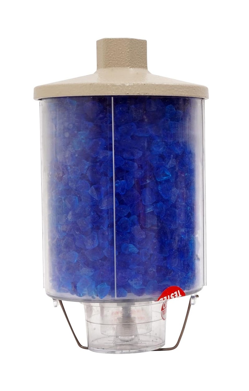 Efficacy Crystal Blue Silica Gel BreatherTransformer Breather Polycarbonate Cylinder with Aluminum Top Size 1000 Gram Dia 127 05 inch 1 Pc - Image 1