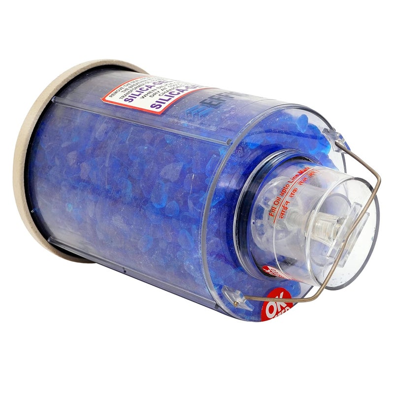 Efficacy Crystal Blue Silica Gel BreatherTransformer Breather Polycarbonate Cylinder with Aluminum Top Size 1000 Gram Dia 127 05 inch 1 Pc - Image 2