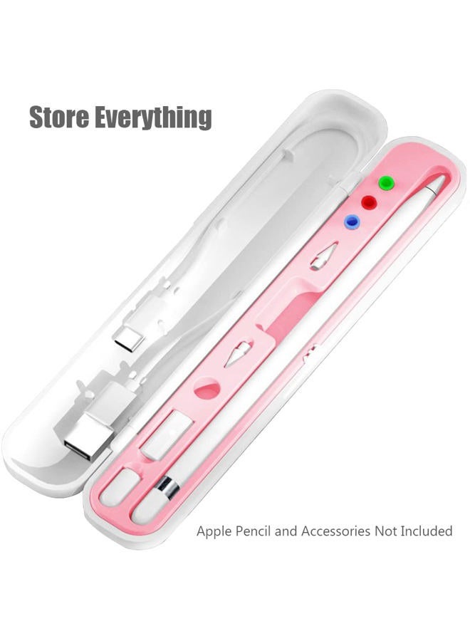 YINVA Pencil Case for Apple Pencil 1st Generation/Apple Pencil 2nd Generation Case Holder, Pen Accessories Storage Case Box Cover Design for Apple iPad Pencil Accessories Tips(Pink) - Image 4