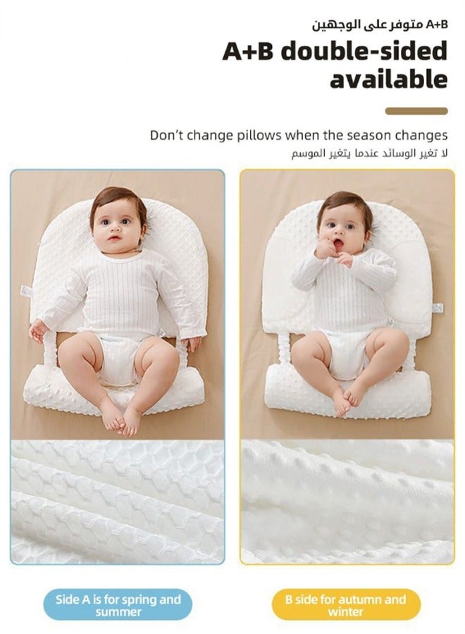 Adjustable 15-30 Degree Incline Baby Nursery Pillow with Removeable Breastfeeding Pillows, Anti-Vomit Milk Crib Wedge for Newborn Infant, Ideal Toddler Bedding Headrest for Better Night’s Sleep  - Image 2