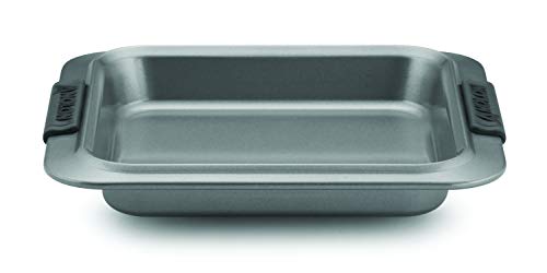 Anolon Advanced Nonstick Baking Pan  Nonstick Cake Pan Square  9 Inch Gray