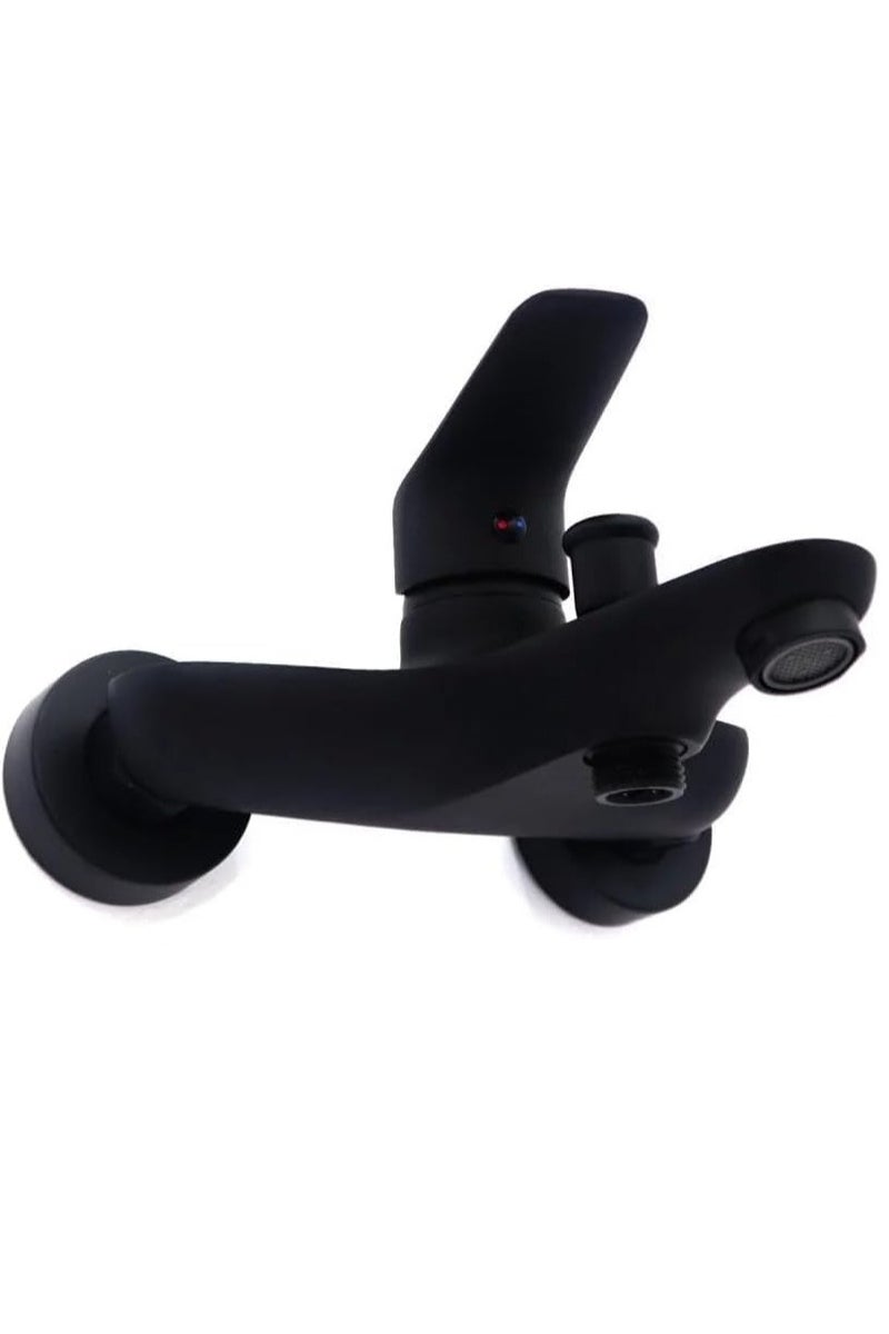 Luxury black shower mixer set – elegant modern design, rust-resistant, featuring a large shower head with equal water distribution technology – perfect for modern bathrooms. - Image 2