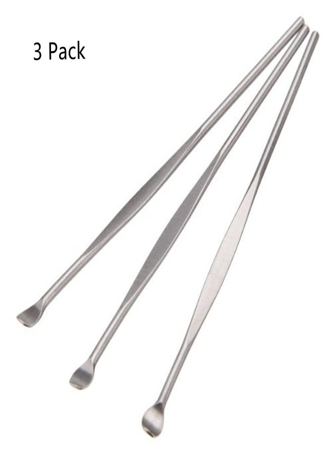MauSong Ear Pick Ear Wax Remover Tool, Ear Spoon, Ear Curette, Ear Cleaning Tool, Ear Remover Tool, Home Stainless Steel Tool, Silver 3 Pack - Image 3