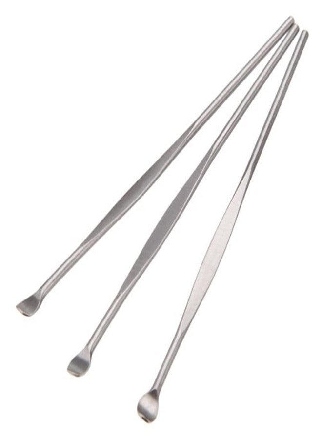 MauSong Ear Pick Ear Wax Remover Tool, Ear Spoon, Ear Curette, Ear Cleaning Tool, Ear Remover Tool, Home Stainless Steel Tool, Silver 3 Pack - Image 1