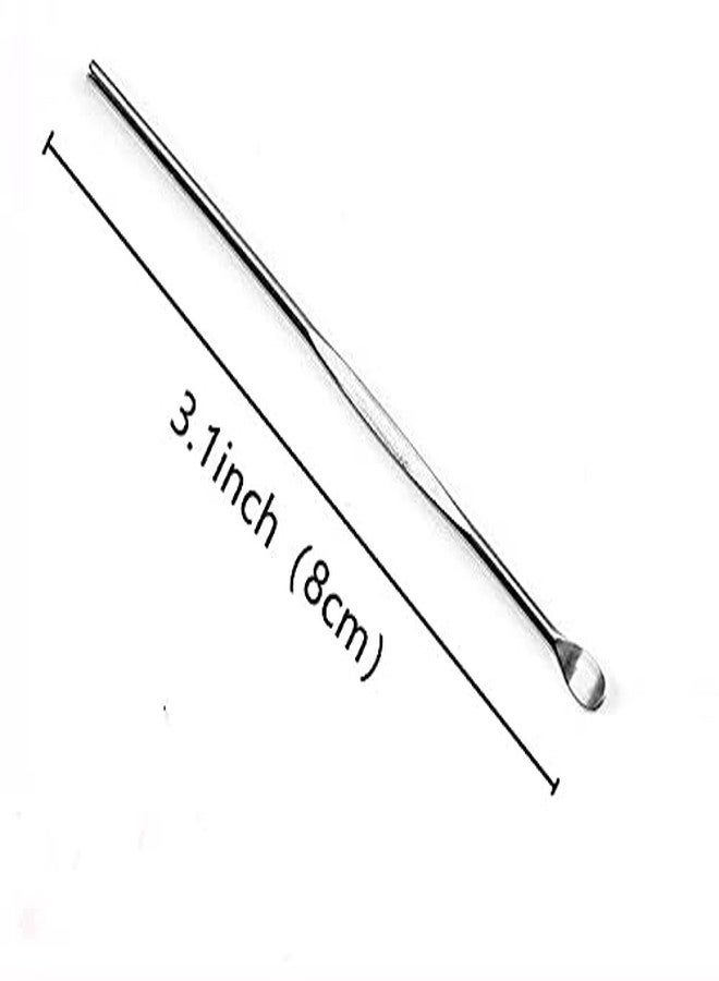 MauSong Ear Pick Ear Wax Remover Tool, Ear Spoon, Ear Curette, Ear Cleaning Tool, Ear Remover Tool, Home Stainless Steel Tool, Silver 3 Pack - Image 2