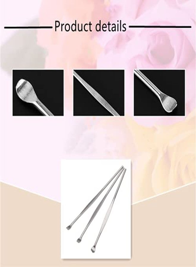 MauSong Ear Pick Ear Wax Remover Tool, Ear Spoon, Ear Curette, Ear Cleaning Tool, Ear Remover Tool, Home Stainless Steel Tool, Silver 3 Pack - Image 5