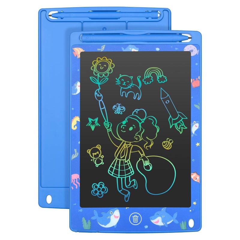 Mafiti LCD Writing Tablet 85 Inch Electronic Writing Drawing Pads Portable Doodle Board Gifts for Kids Office Memo Home Whiteboard Blue - Image 2