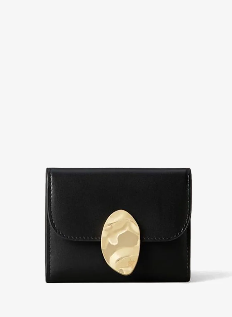 CALVIN KLEIN Causal Stone Lock Trifold Wallet