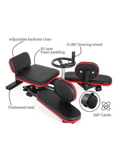 Max Strength Heavy Duty Leg Stretcher Flexibility & Split Training Machine for Home Gym (Red Black)  - Image 5