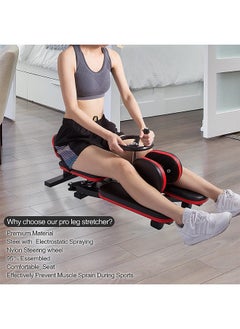 Max Strength Heavy Duty Leg Stretcher Flexibility & Split Training Machine for Home Gym (Red Black)  - Image 2