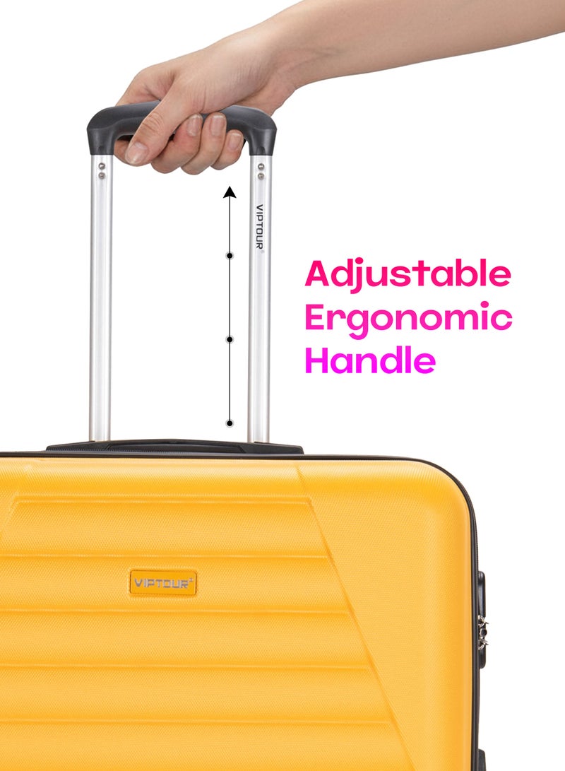 VIPTOUR Set of 4 ABS Trolley Luggage With Number Lock 20,24,28,32 Inches - Image 5