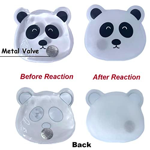 coldchill Reusable Click Instant Heat Packs, Pocket Hand Warmers, Snap It Hot/Cold Gel Heating Pad for Adults & Kids, Instant Hot Pad, Hot Compress, Hand Click Gel Warmers for Body (4 Pandas) - Image 4