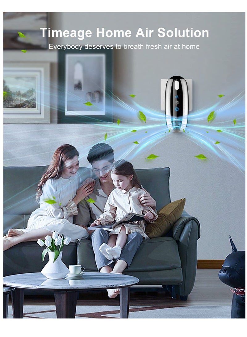 Captaintech Home Air Purifiers with Ionizer, Plug,in Design for Bedroom and Bathroom, Effective Odor and Dust Removal, Ideal for Pet Owners, Two Operating Modes - Image 3