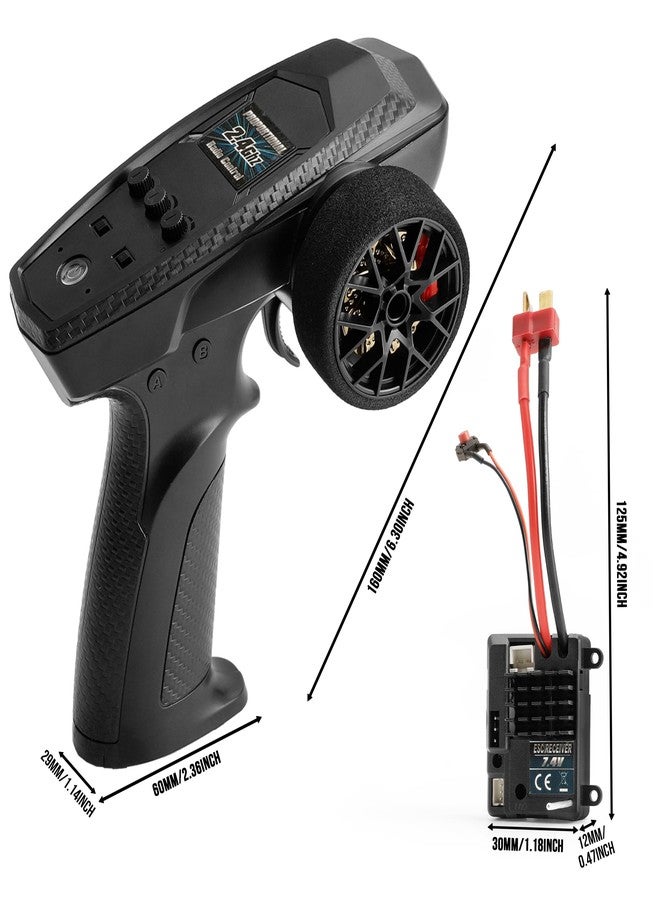 HAIBOXING 2.4GHz Radio Controller and Waterproof Receiver for 1/18 Scale RC Cars, HBX 2025 Upgrade Remote Control System, Compatible with HBX 18858 & 18859 RC Car Models(E970&E972) - Image 4