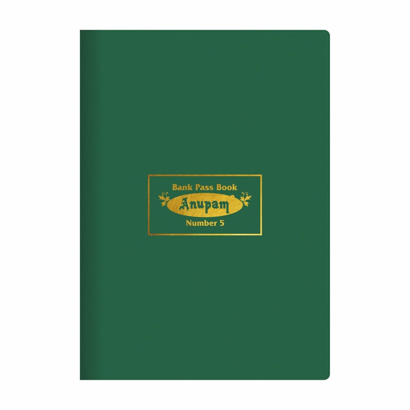 Anupam Bank Pass Book No. 5 (17.5cm x 12.5cm) Premium Robust Material PVC Cover 80 GSM Payment Record Book 160 Pages Book - Image 4