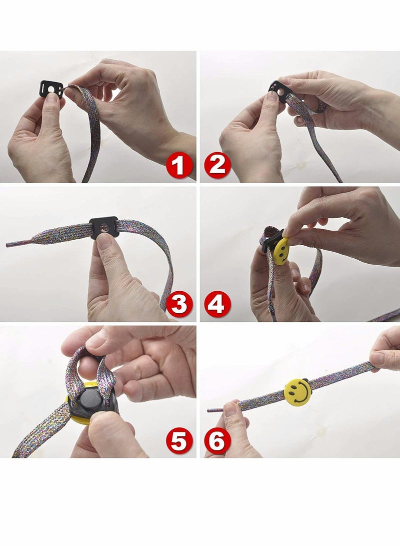 KASTWAVE زينة الأحذية، 50 قطعة من charms PVC مختلطة لأحذية أساور السيليكون، charms PVC للأحذية الكروكس، أشكال مختلفة، قفل الأحذية ذو الثقوب، هدية حفلة للأطفال والمراهقات - Image 5