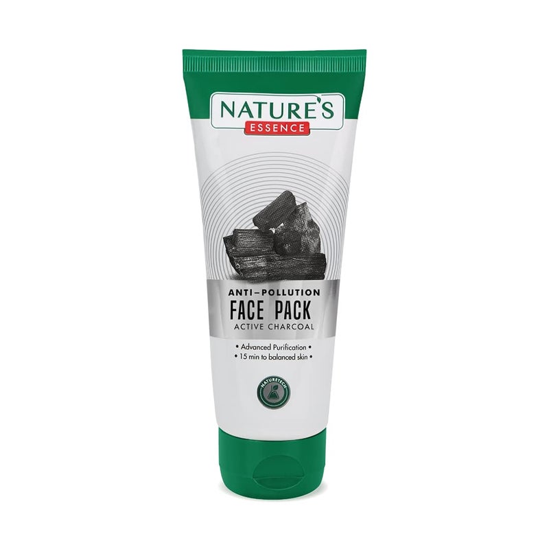 Nature's Essence NATURES ESSENCE Active Charcoal Anti Pollution Face Pack White 50 G  - Image 1