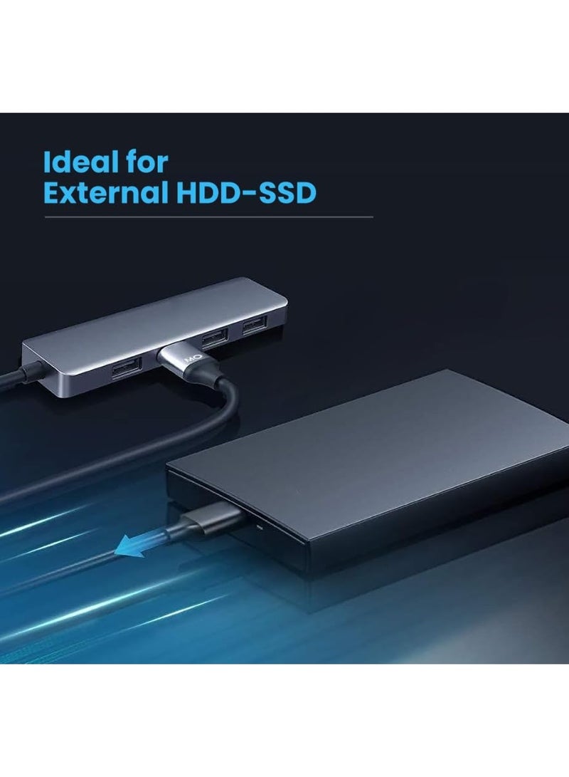 Mowsil 4-Port USB 3.0 Hub, 4 x USB Type A 5 Gbps Ports - Image 3