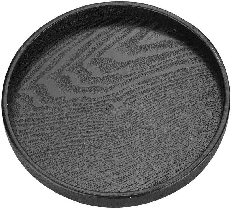 comfrt 30cm Round Wood Wood Serving Tray for Tea Coffee Food Place Plate Restaurant - Image 3
