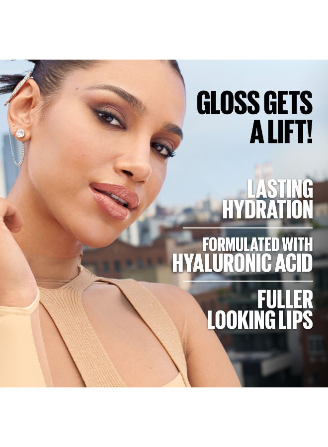 MAYBELLINE NEW YORK MAYBELLINE LIFTER GLOSS WITH HYALURONIC ACID, HYDRATING LIP GLOSS, HIGH SHINE, MOISTURIZING, 024 Bubblegum - Image 3