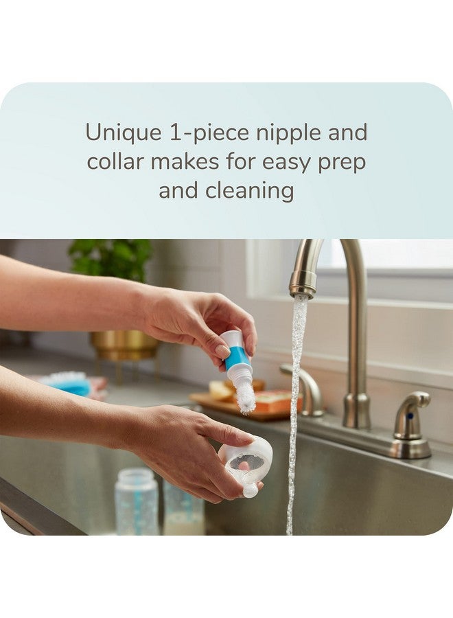 NUK زجاجة حليب نوك سموذ فلو برو المضادة للمغص - سهلة التركيب والتنظيف وتقلل من القيء والغازات عند حديثي الولادة - Image 4