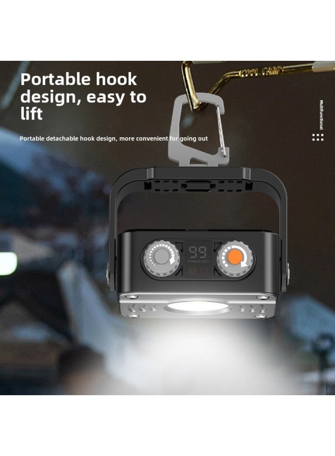 Loquat Outdoor Lighting Camping Tent Lights Super Bright High Lumen Camping Lights Multi-functional Cob Work Lights Auto Repair Emergency-Color:W891-2 Cob + 6 2835 Patches Red Light + Bracket - Image 4