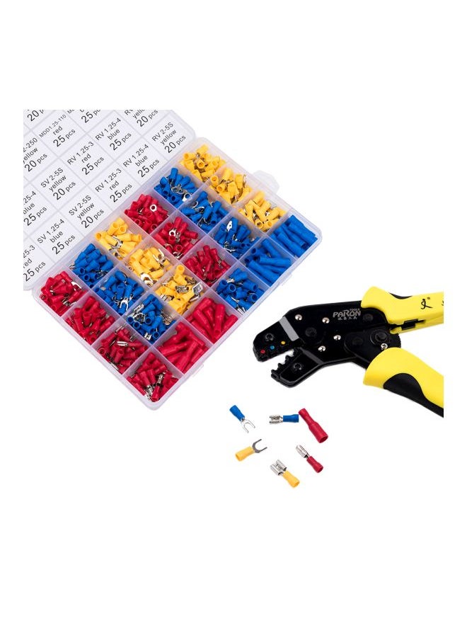 Generic - 501-Piece Wire Terminals Crimping Tool Set Yellow/Red/Blue 20.5x5x14.2cm - Image 1