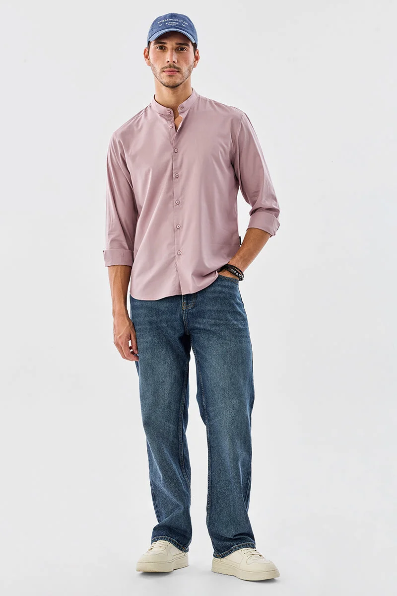 SNITCH Regular Fit Mandarin Shirt