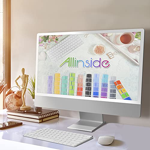 Allinside Silicone Keyboard Cover for iMac Magic Keyboard A2449/A2450, Protective Skin for iMac 24" Wireless Keyboard Released in 2021, US Layout, Transparent - Image 2