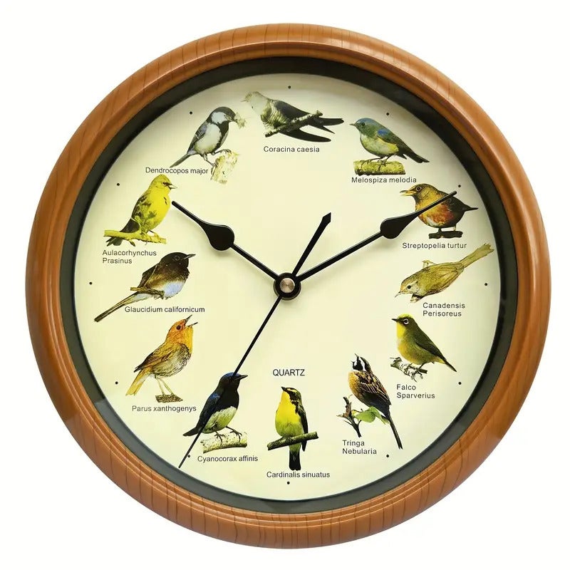 Cuckoo Round Wall Clock – 10/13 Inch Japanese Design with Bird Call - Image 5