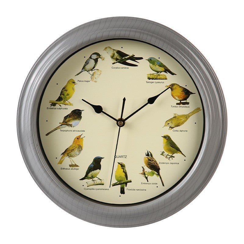Cuckoo Round Wall Clock – 10/13 Inch Japanese Design with Bird Call - Image 1