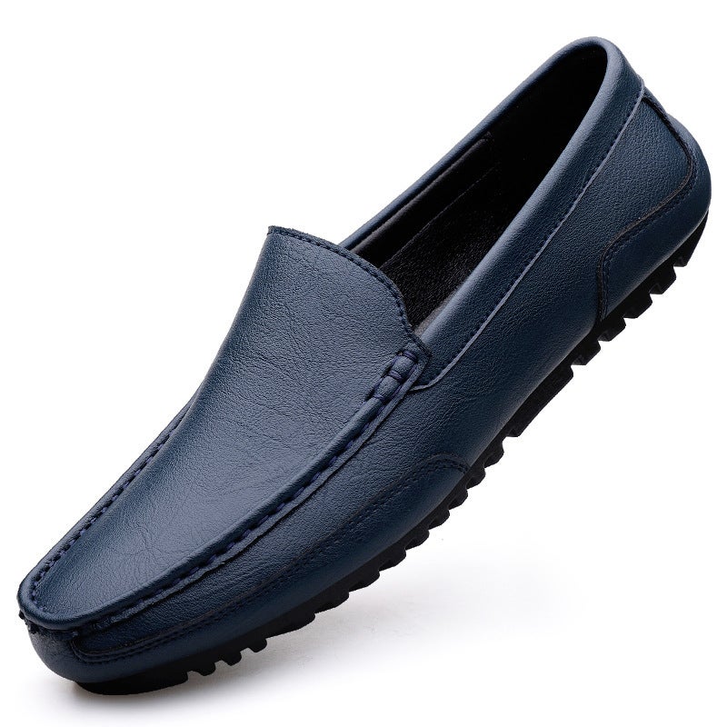 Doudou Shoes Men'S Genuine Leather Shoes Breathable Casual Shoes Korean Style Lazy Shoes Soft Sole Driving Shoes For Men - Image 1