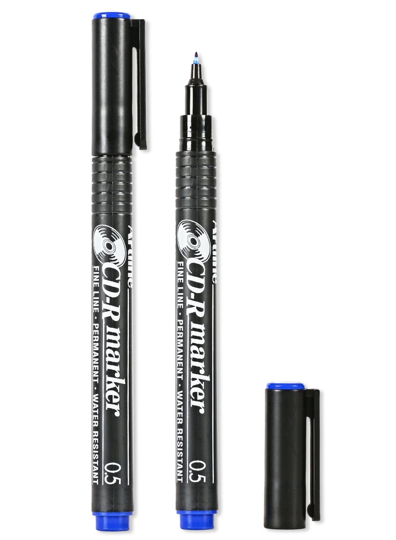 Artline 883 CD-R/DVD Marker in Blister Pack, Fine Line 0.5mm, Color:Blue - ARMK883BL-BP - Image 2