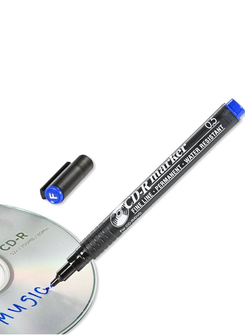 Artline 883 CD-R/DVD Marker in Blister Pack, Fine Line 0.5mm, Color:Blue - ARMK883BL-BP - Image 3