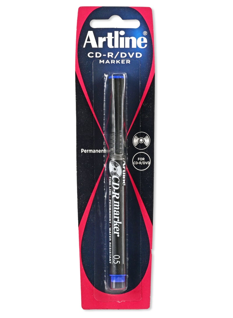 Artline 883 CD-R/DVD Marker in Blister Pack, Fine Line 0.5mm, Color:Blue - ARMK883BL-BP - Image 4